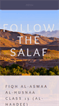 Mobile Screenshot of followthesalaf.com